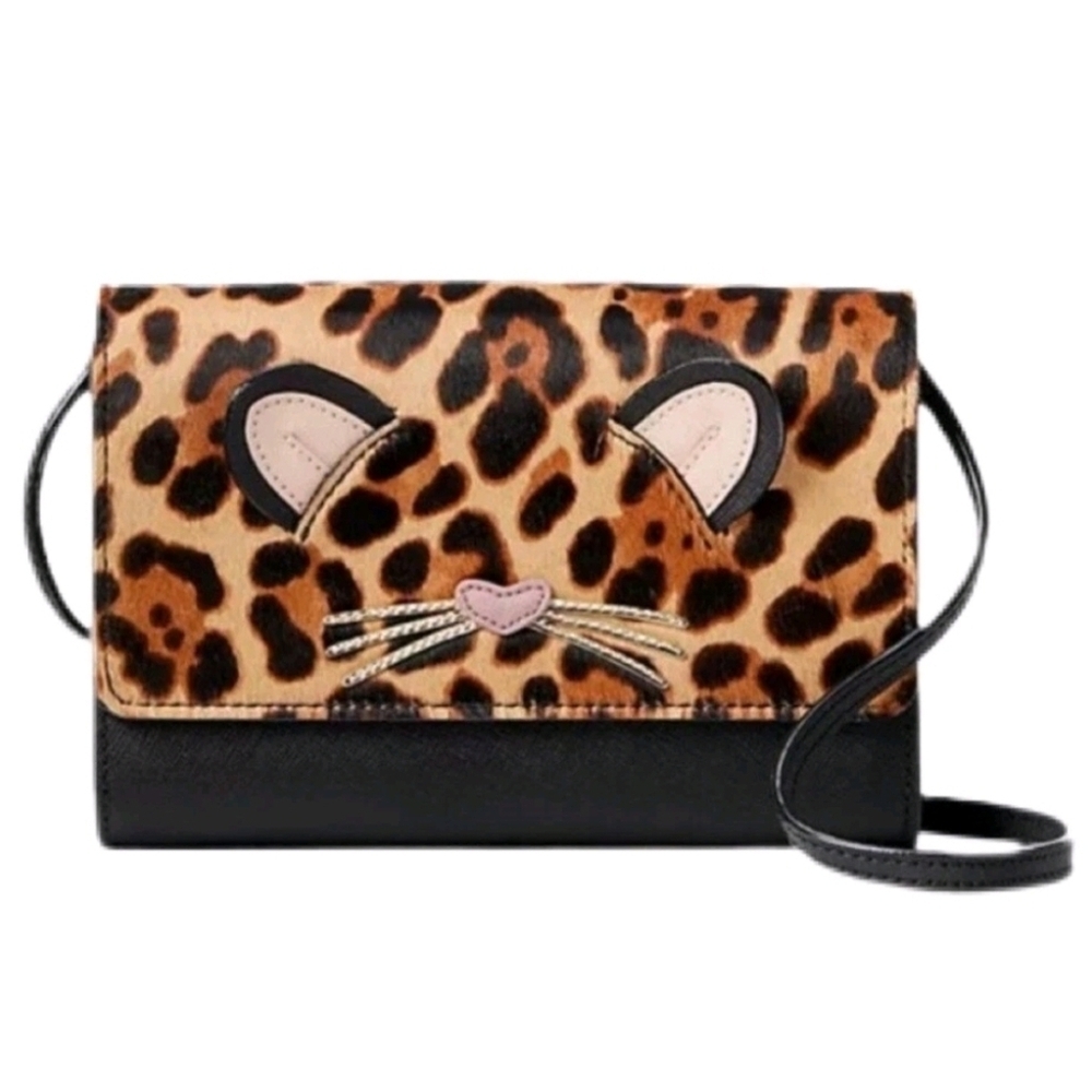 Kate Spade Run Wild Leopard Summer Crossbody Bag